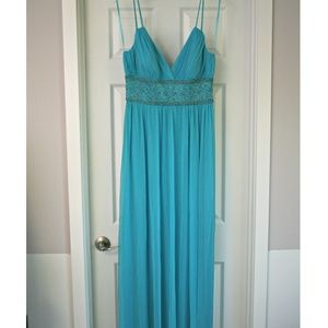 Xscape Turquoise Gown Size 12
